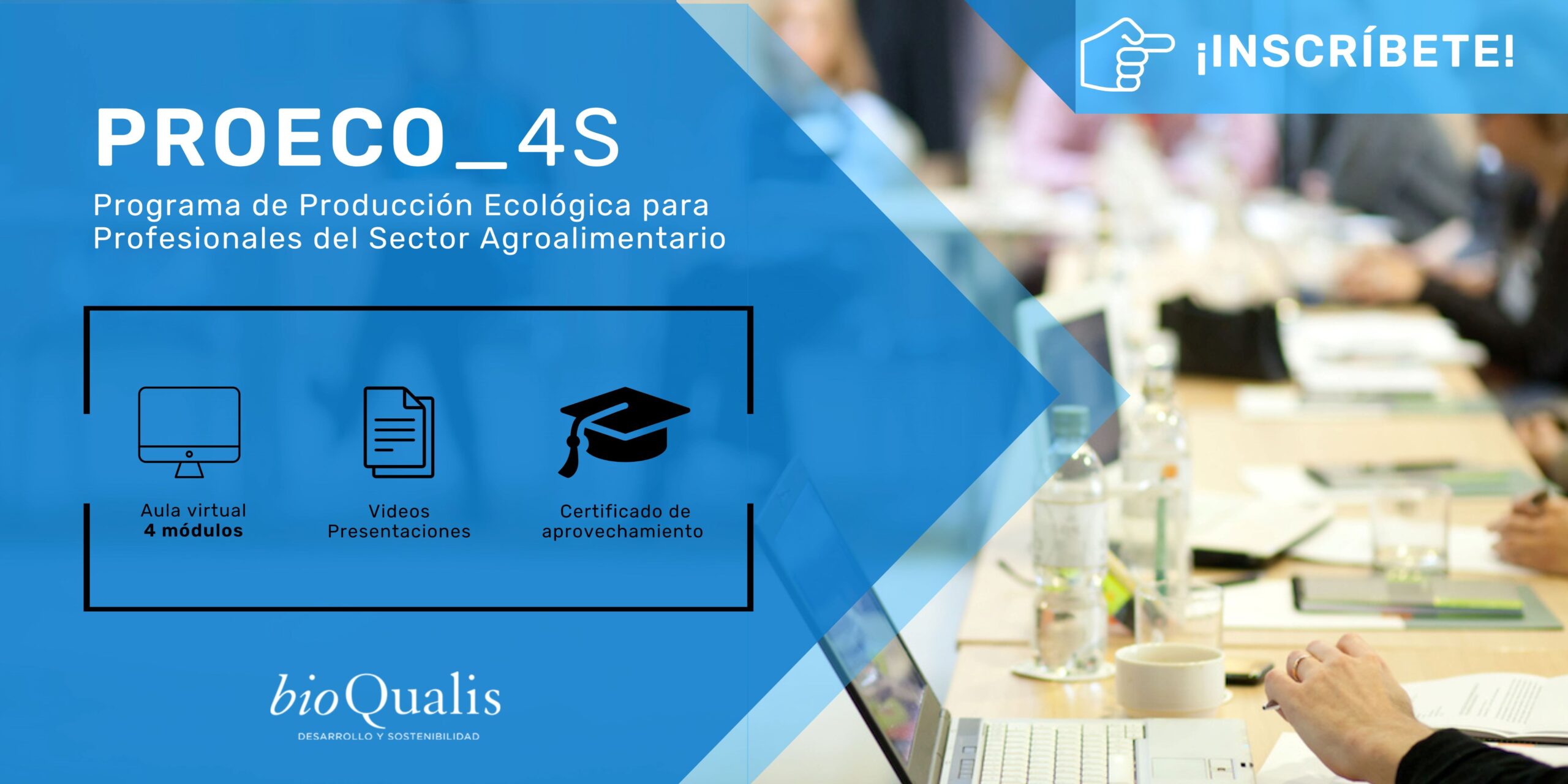 Cartel Curso de especialización en producción ecológica Diagnóstico del suelo